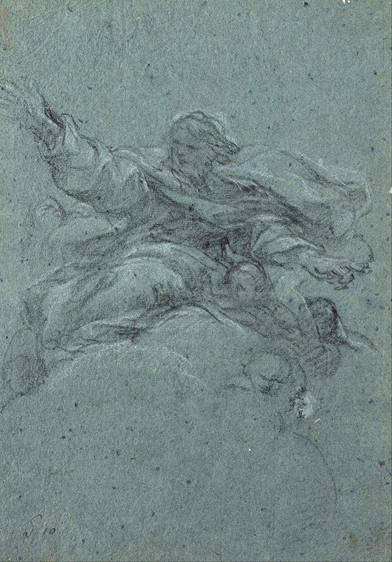 Study of God the Father by Пьетро да Кортона, 1647 — digital art print download