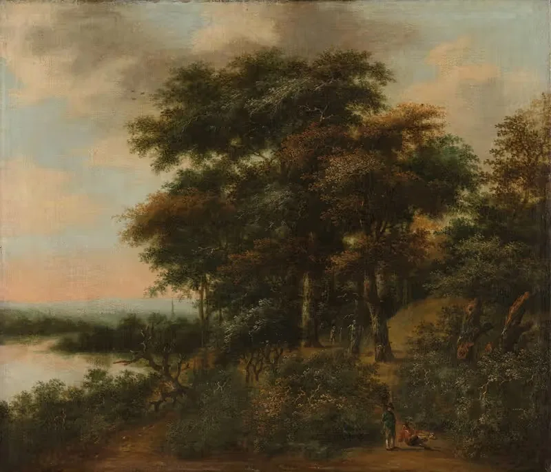 Лесной пейзаж by Антоний Ватерлоо, 1640 - 1690 — digital art print download