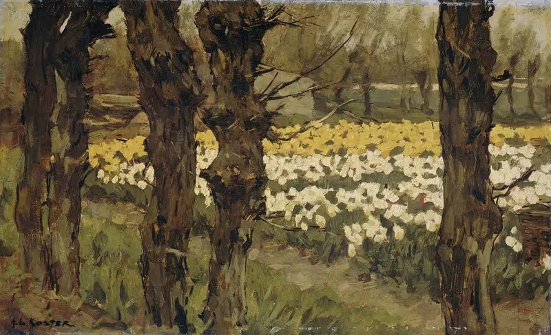 Тюльпанные поля by Антон Л. Костер, 1880 - 1937 — digital art print download
