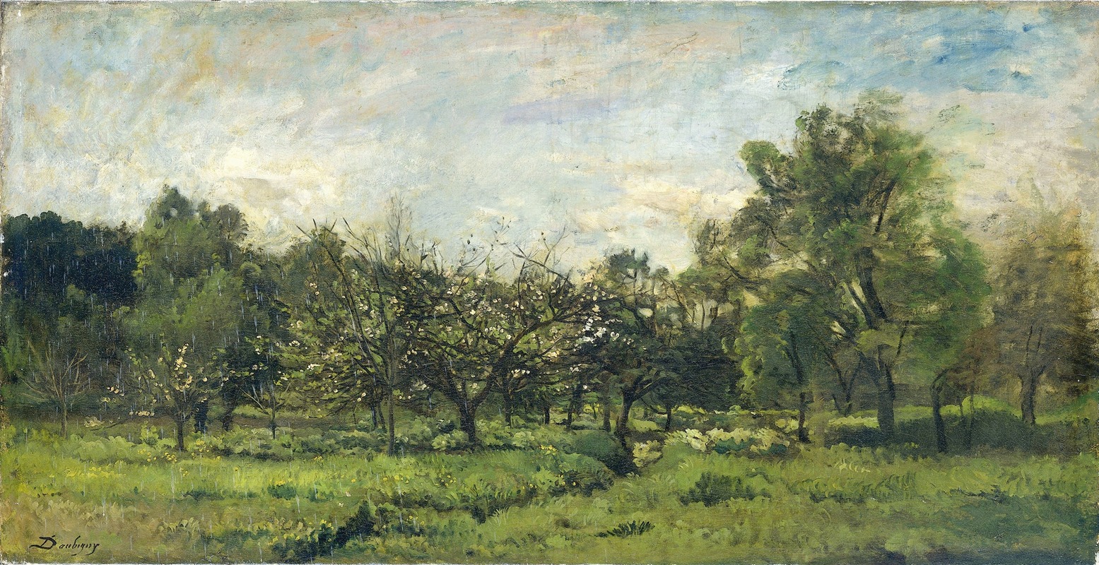 Сад by Шарль Франсуа Дюбини, 1865 - 1869 — digital art print download