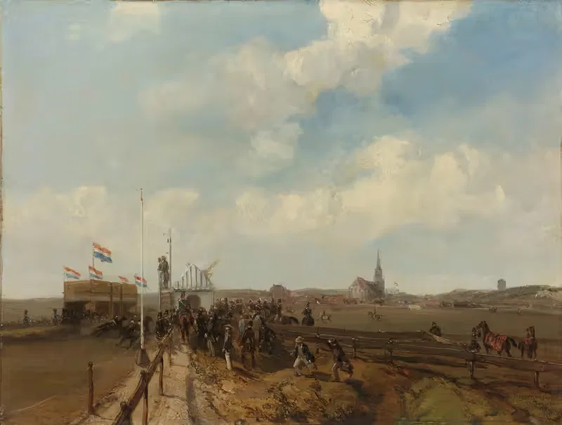 Ипподром в Шевенингене, открыт 3 августа 1846 by Шарль Рохуссен, 1846 — digital art print download