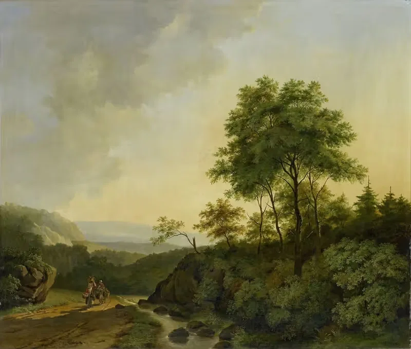 Вид в горах Гарц by Корнелис Франсуа Рус, 1840 — digital art print download