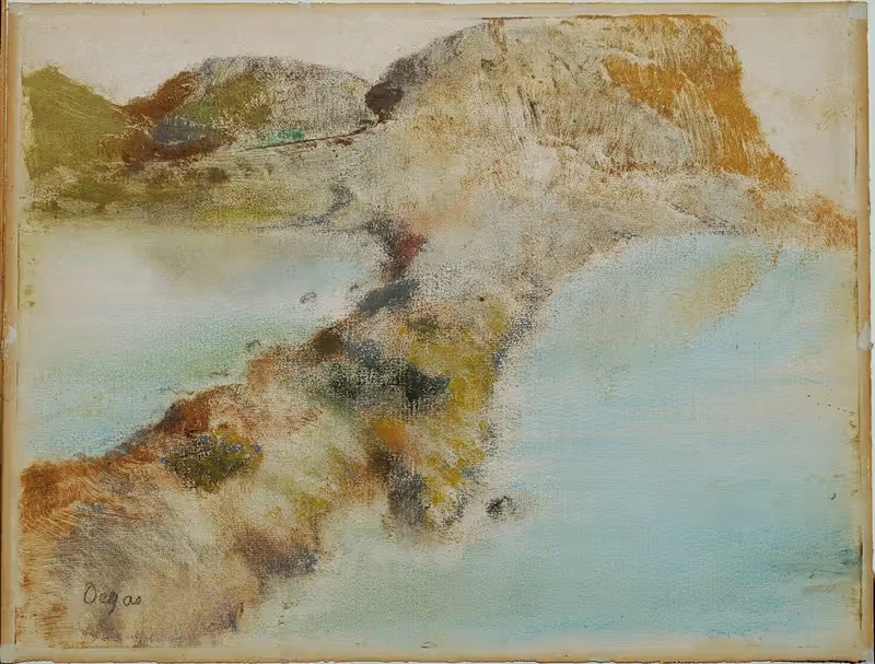 Rocky coast by Edgar Degas, 1890-1892 — digital art print download