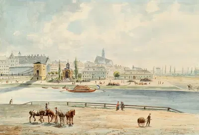 Шанцельмаут в Вене by Эмиль Хюттер, 1860 — digital art print download