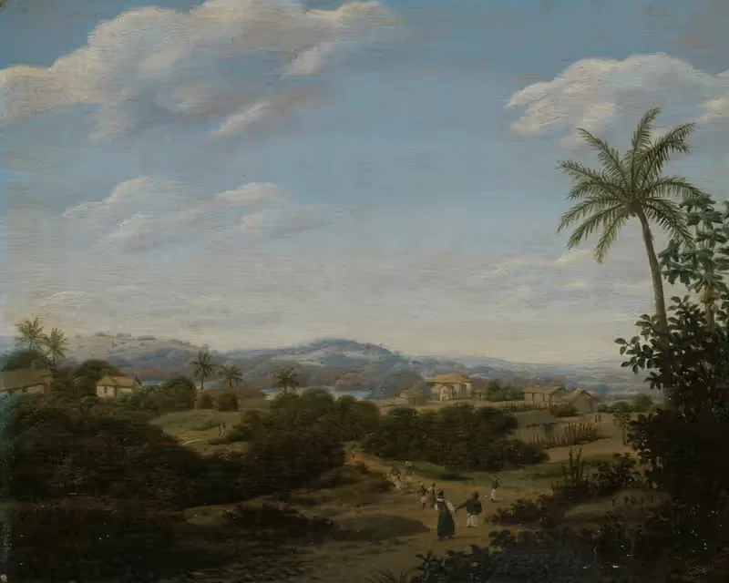 Бразильский пейзаж by Франс Пост, 1670 - 1680 — digital art print download