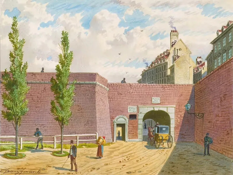 Рыбацкие ворота в Вене by Франц Гераш, 1854 — digital art print download