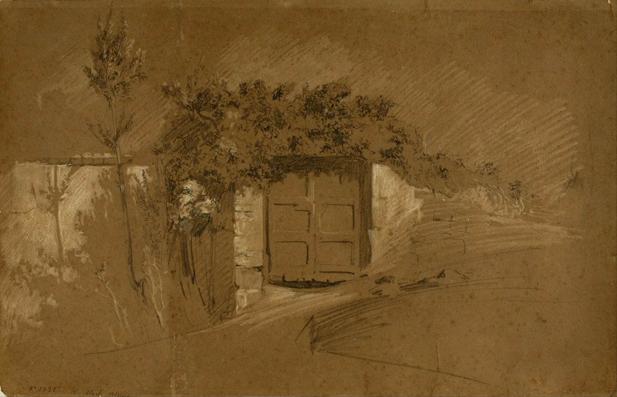 Door and Wall by Рамон Марти i Альсина, 1860-1870 — digital art print download