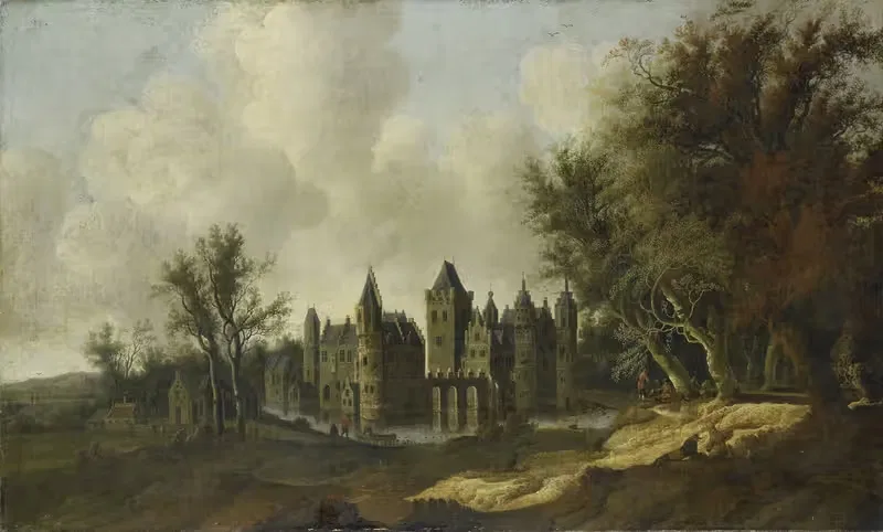Egmond Castle by G.W. Berckhout, 1653 — digital art print download