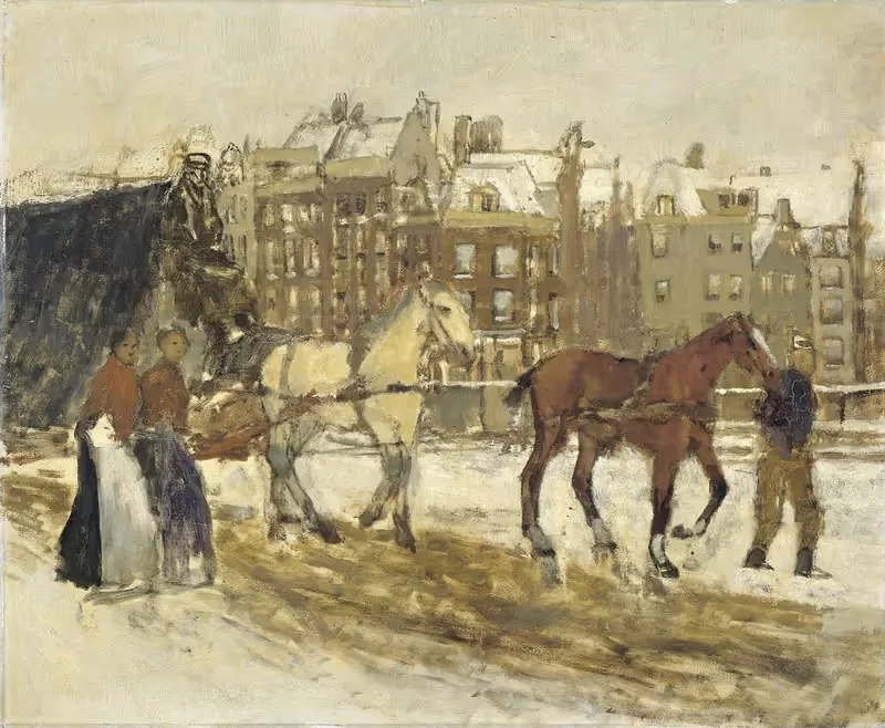Рокин, Амстердам by Джордж Хендрик Бреййтнер, 1923 — digital art print download