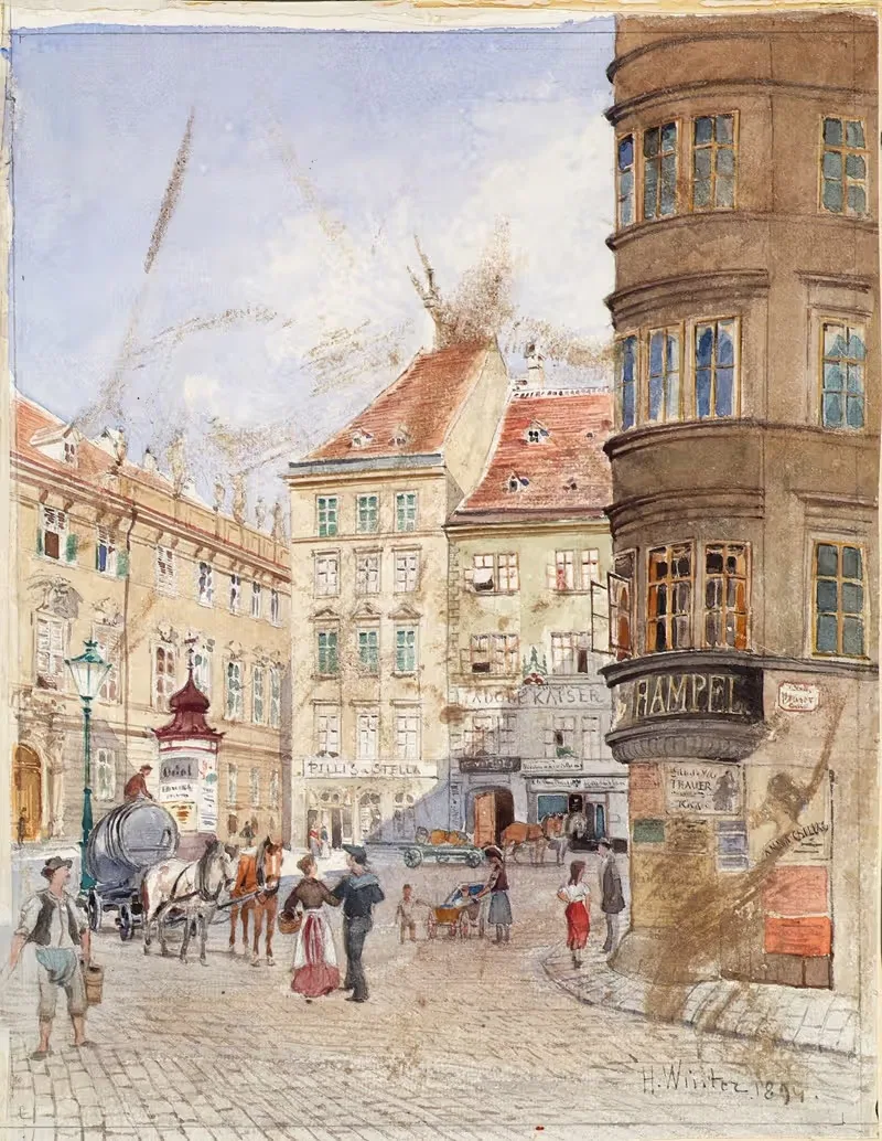 Der Judenplatz in Wien — H. Winter