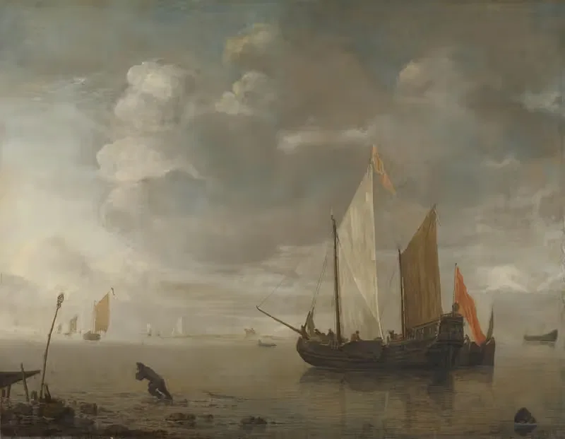 Спокойное море by Хендрик Якобсз. Дуббелс, 1650 - 1676 — digital art print download