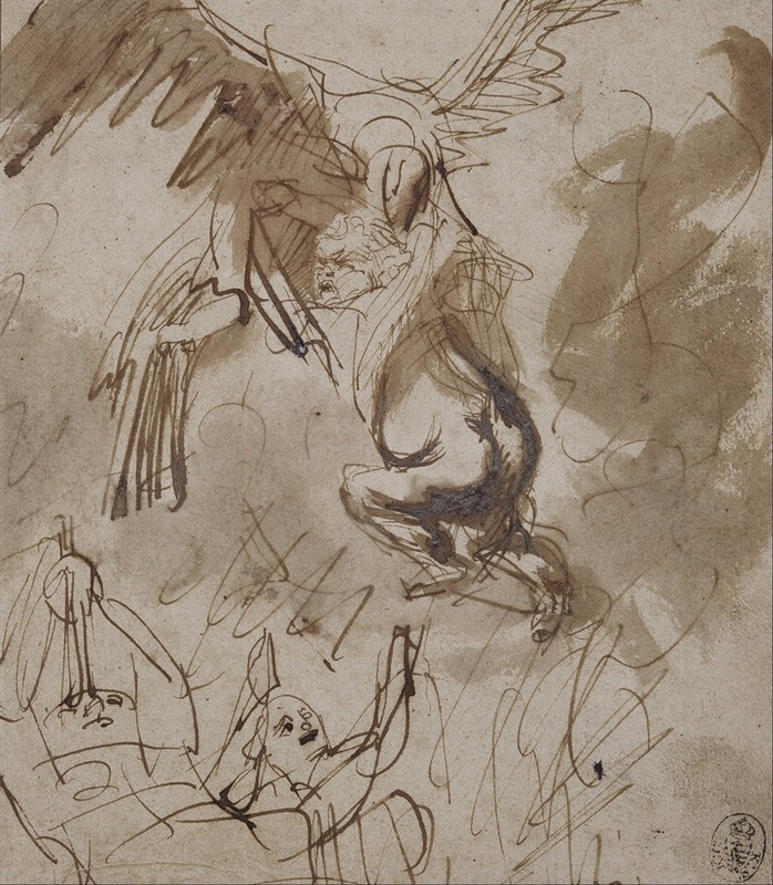 Study for The Abduction of Ganymede — Rembrandt van Rijn