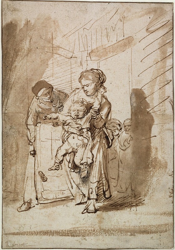 The Unruly child by Рембрандт ван Рейн, 1635 — digital art print download