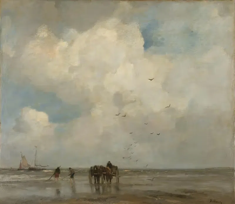 Schelpenvissen by Jacob Maris, 1885 — digital art print download