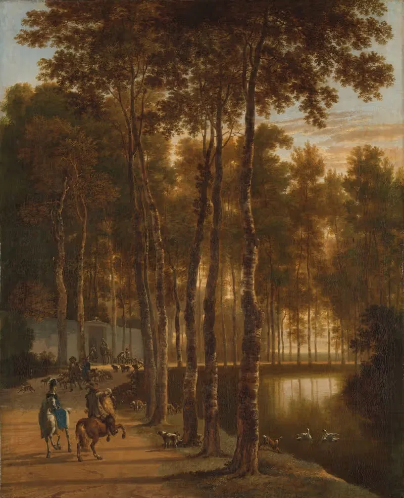 The Avenue of Birches — Jan Hackaert