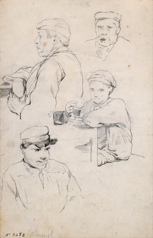 Figures Study by Сантьяго Русиньоль — digital art print download