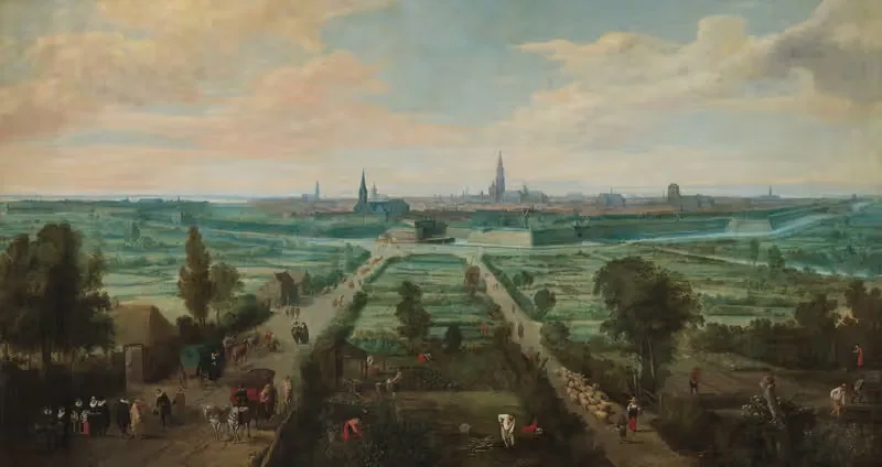 Panoramic View of Antwerp from the East — Jan Wildens