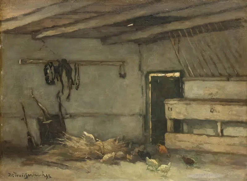 Интерьер конюшни by Йохан Хендрик Вайсенбрух, 1895 — digital art print download