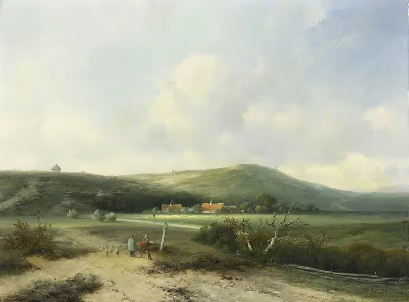 Вид на дюны by Иоганнес Францискус Хоппенбруверс, 1855 — digital art print download