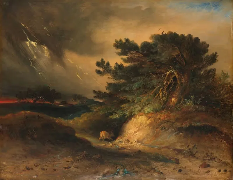 The Thunderstorm by Johannes Tavenraat, 1843 — digital art print download