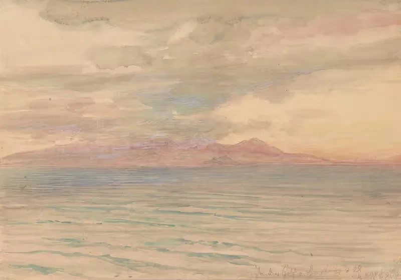 Sonnenuntergang im Golf von Karthago — Joseph Hoffmann