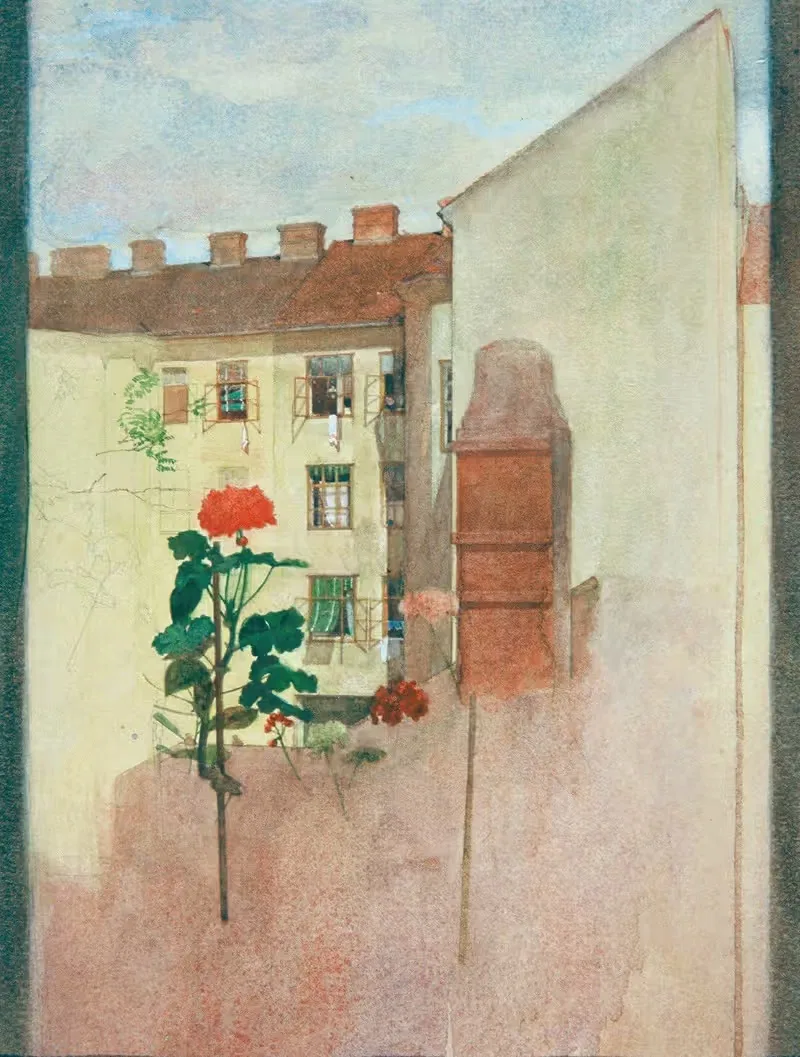 Вид из окна by Йозеф Вавра, 1907 — digital art print download