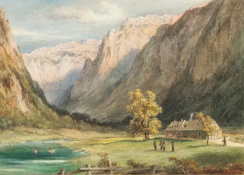Охотничий домик в Брунне by Джозеф Бруннер, 1881 — digital art print download