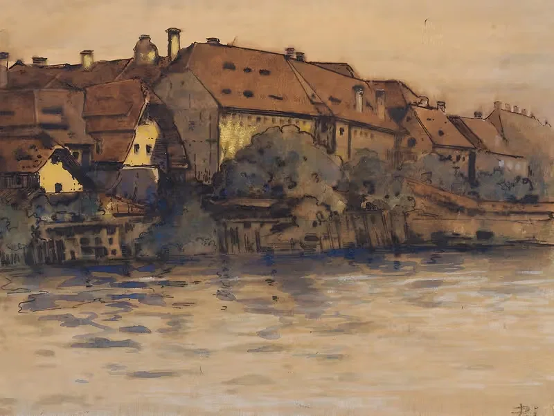 Урсулинский монастырь в Граце by Лео Дит, 1903 — digital art print download