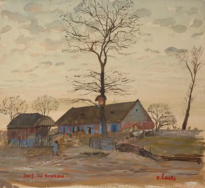 Деревня под Краковом by Оскар Ласке, 1915 — digital art print download
