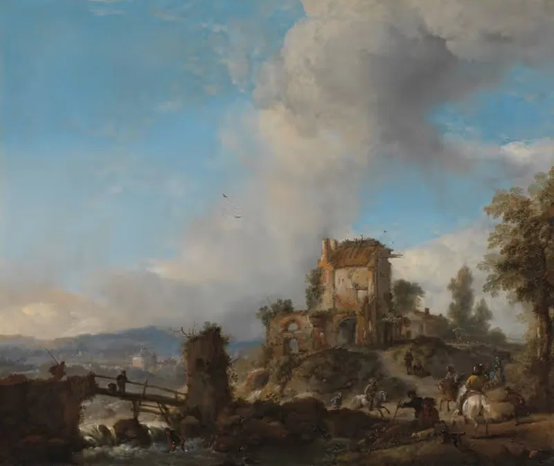 The Stag Hunt by Philips Wouwerman — digital art print download