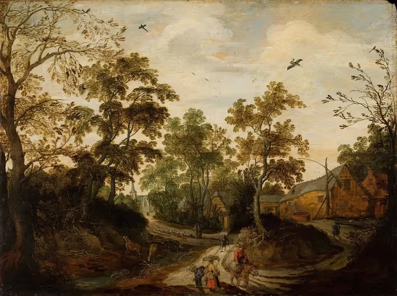 View of a Village — Willem van den Bundel