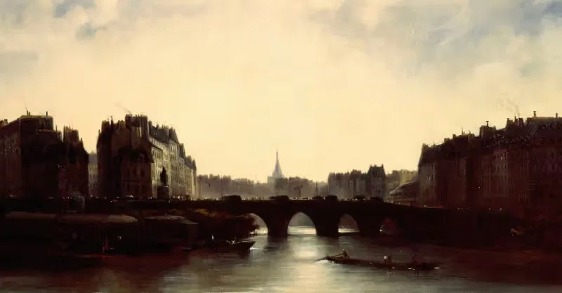 Le Pont-Neuf et l'Ile de la Cité — Adolphe Couvelet