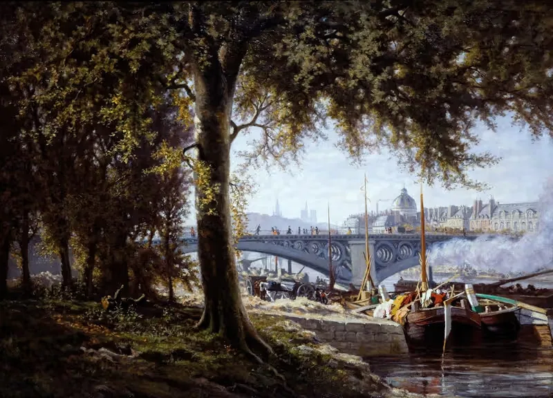 Мост Святого Отцов by Альфред Александре Делоне, 1860 — digital art print download