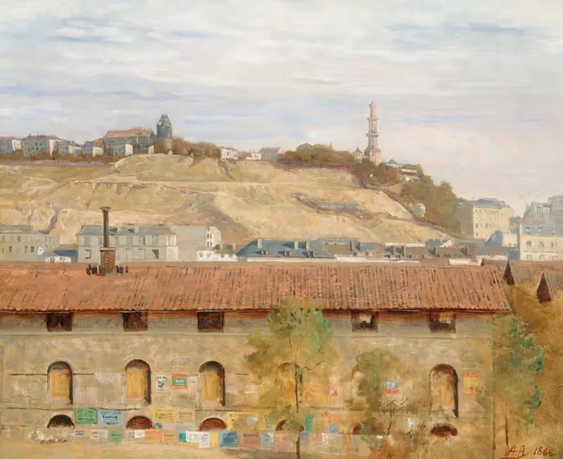 La butte Montmartre en 1866 — Alfred Auteroche
