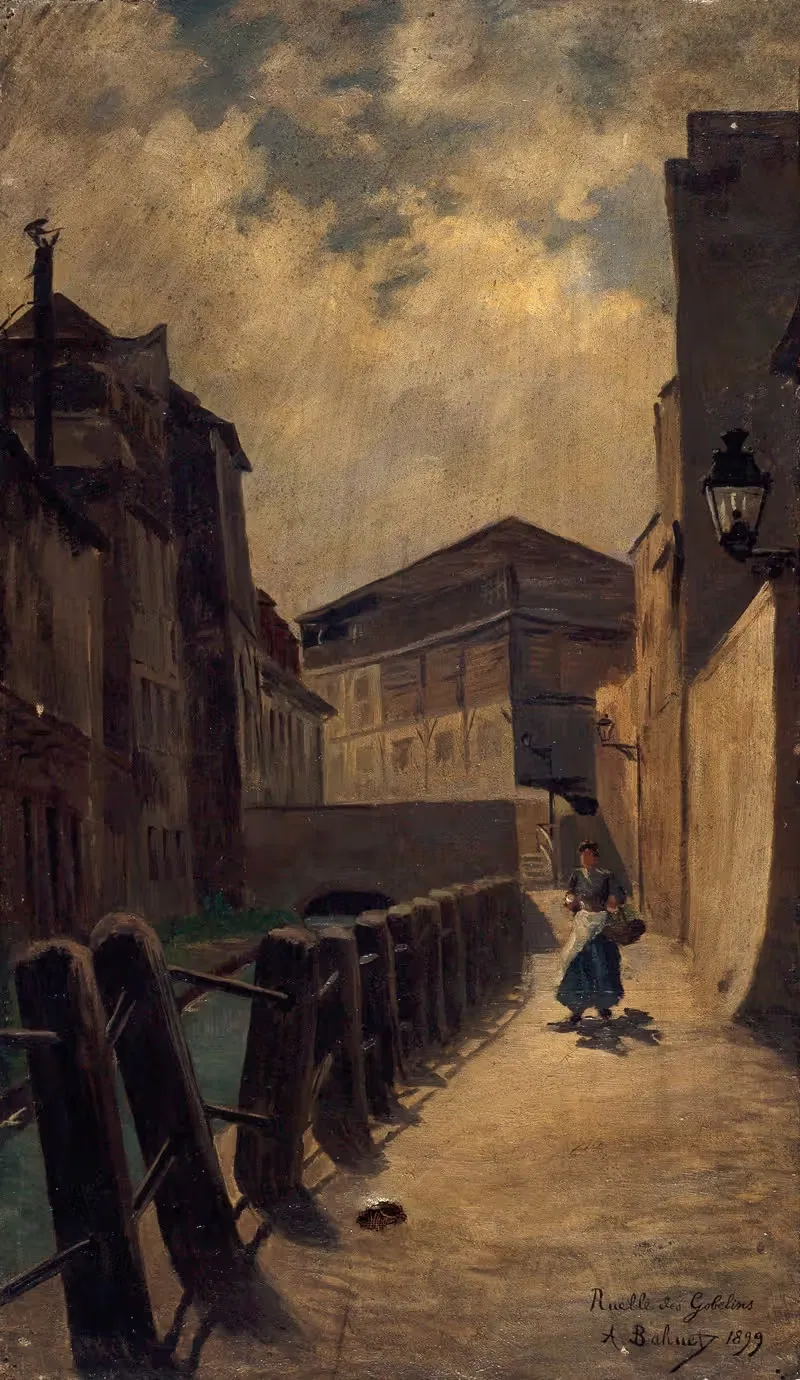 La Bièvre, ruelle des Gobelins — Alfred-Louis Bahuet