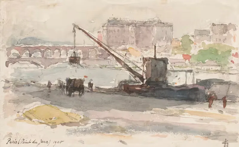 Пункт дю Жур, Париж by Карел Николас Сторм ван 'с-Гравесанд, 1905 — digital art print download