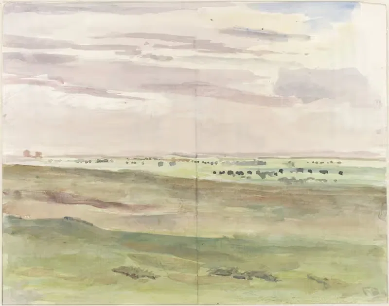 Weidelandschap met kudden by Frans Smissaert, 1872 - 1944 — digital art print download