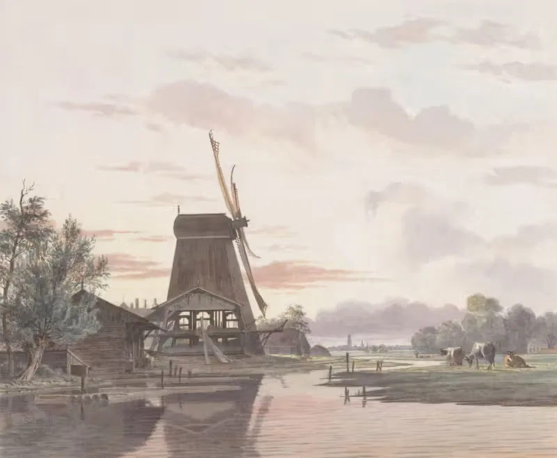 Дерев'яна пилорама by Хендрик Абрахам Клинкхамер, 1845 — digital art print download