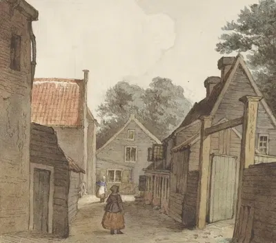 Улица у манежа by Хендрик Абрахам Клинкхамер, 1820 - 1872 — digital art print download