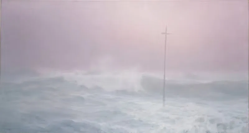 La Croix dans la brume, Bretagne — Henry Brokman