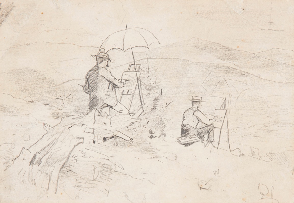 Artists Sketching in the White Mountains — Winslow Homer