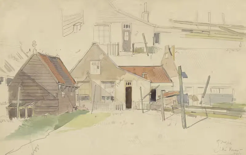 Studies van huizen in de Vinkenbuurt, Amsterdam — Jan H.L. Hanau