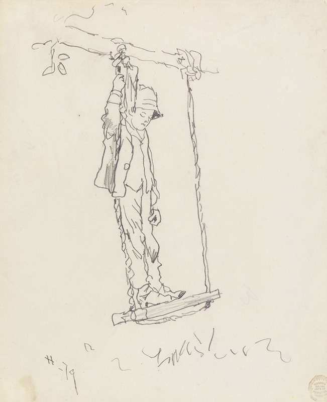 Boy on a Swing by Уинслоу Хомер, 1879 — digital art print download