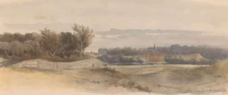 Панорамный пейзаж by Йохан Хендрик Вайсенбрух — digital art print download