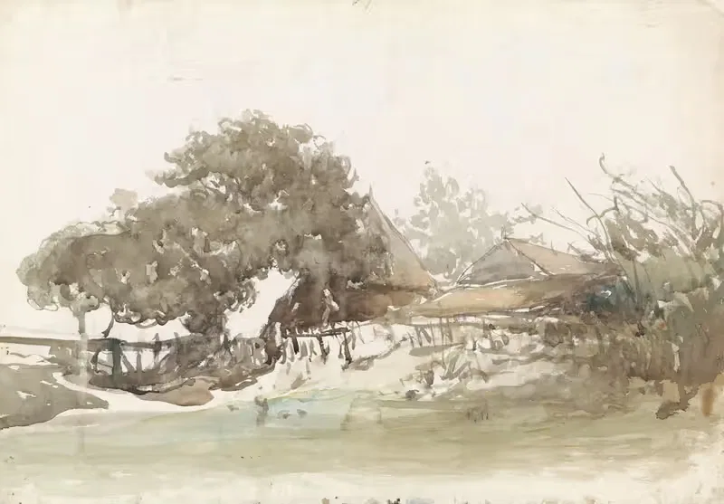 Фермы в Ваалсдорпе by Иоганнес Босбум, 1827 - 1891 — digital art print download