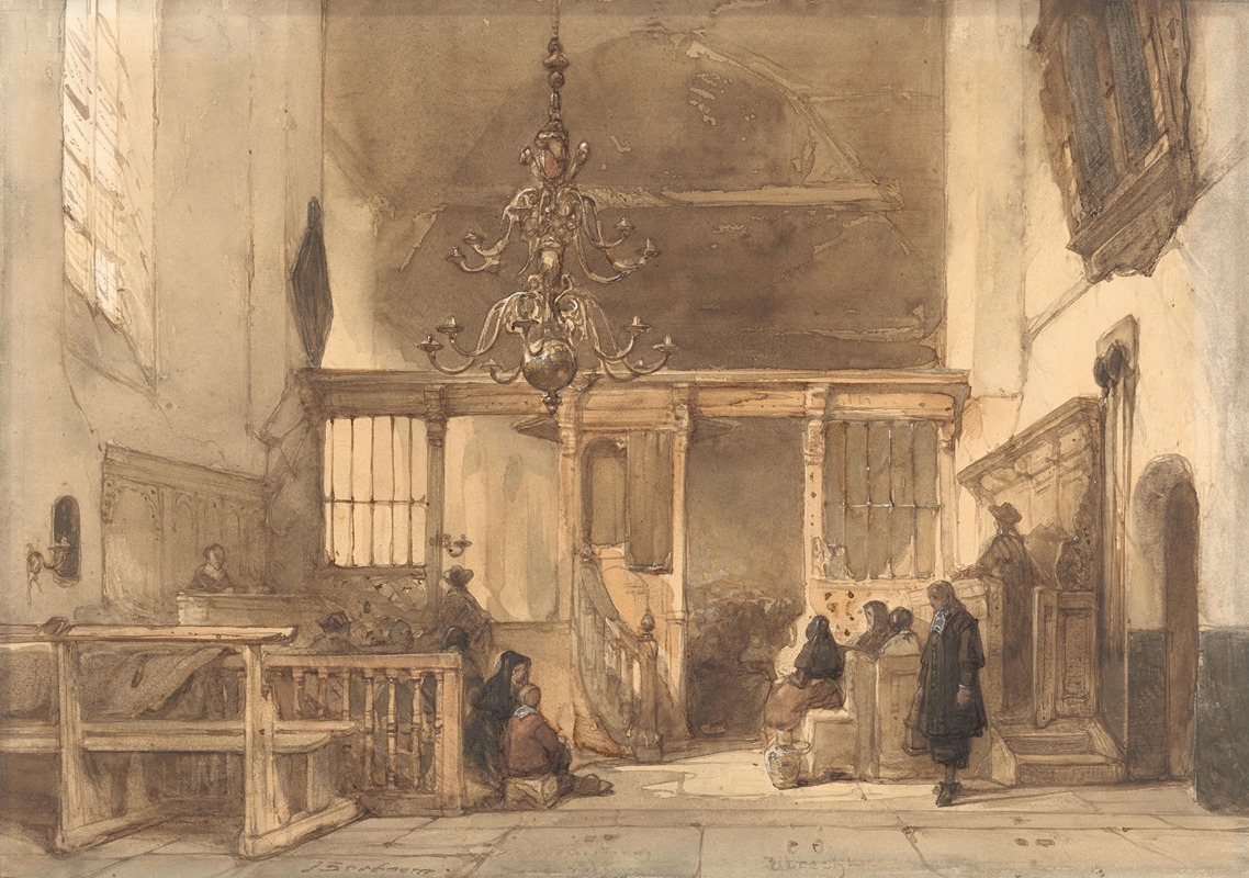 Interieur van een kerk te Utrecht — Иоганнес Босбум