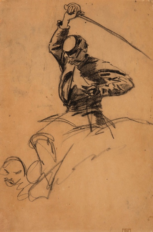 Cavalry Soldier with Sword on Horseback — Уинслоу Хомер