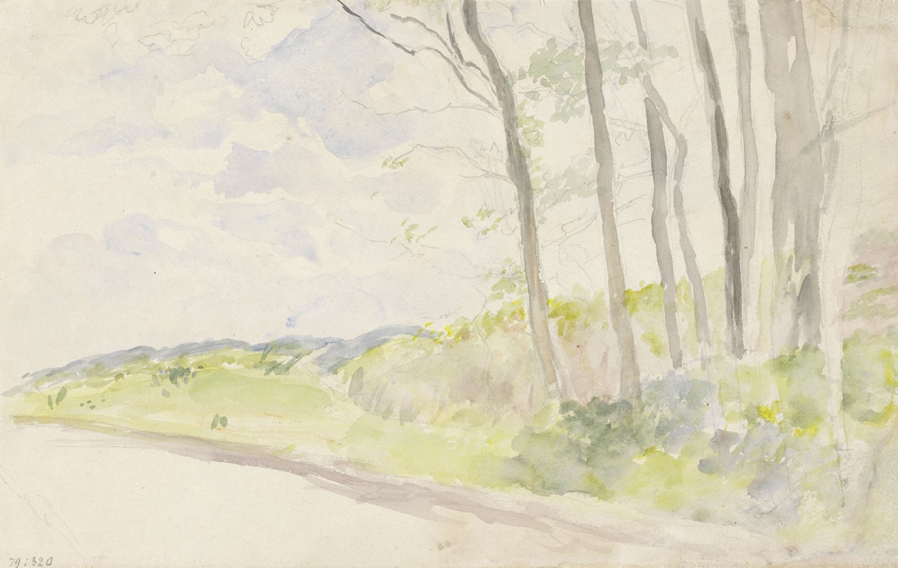 Boomgroep bij een weg by Йозеф Исраэльс, 1834 - 1911 — digital art print download