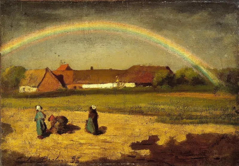 Радуга в Курриер by Жюль Брета, 1855 — digital art print download