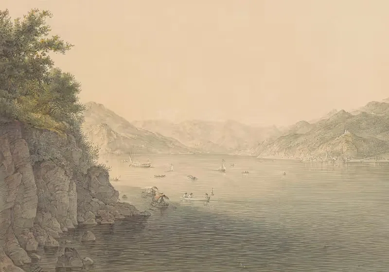 Варенна на озере Комо by Карой Лайош Либай, 1824 - 1888 — digital art print download